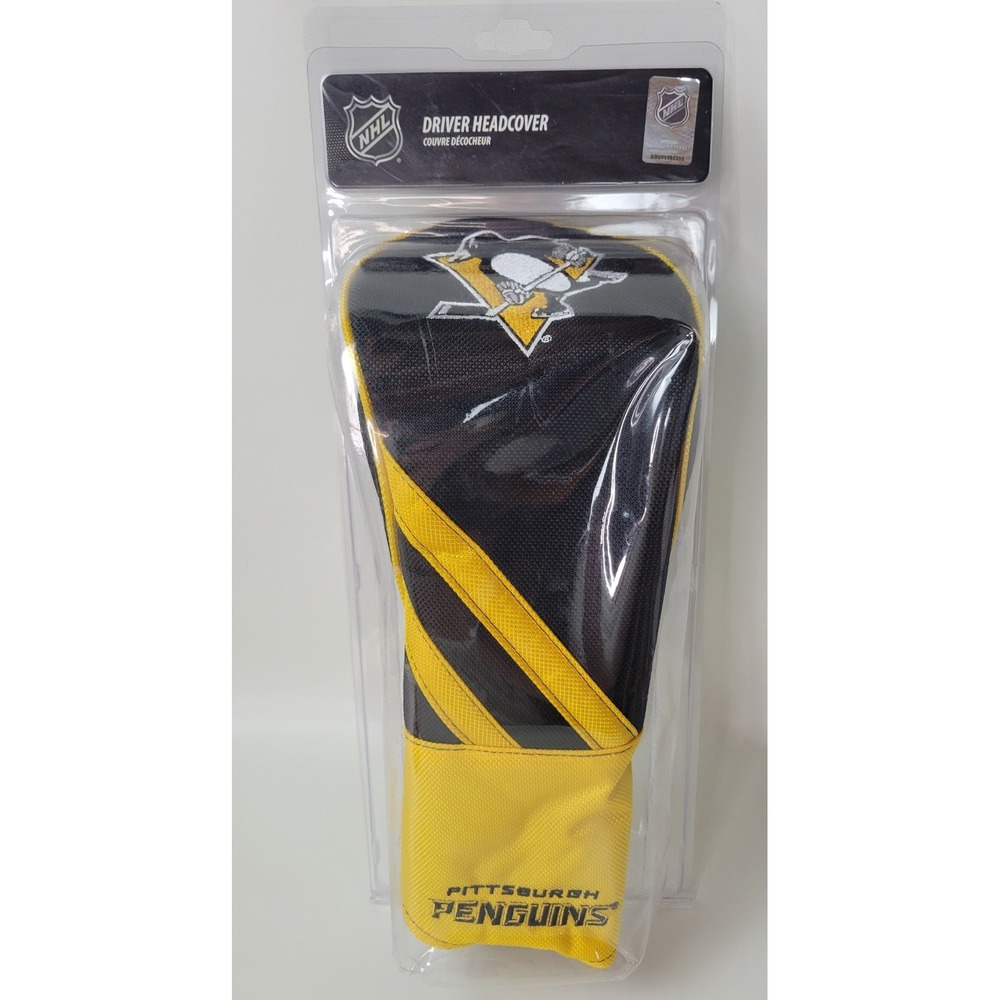 Pittsburgh Penguins NHL Driver‎ Headcover Team Effort Black Gold 460cc Nylon New